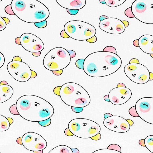 Carters Girls 4 Piece 100% Cotton Pastel Kawaii Panda Print Pajamas Pjs Size 4 - Picture 3 of 9